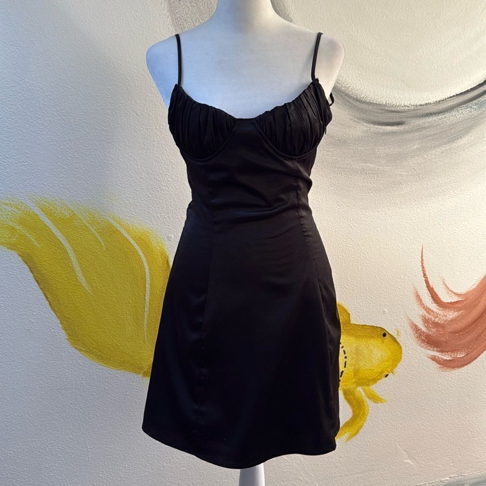 Tiger mist cocktail dress. Black. Adjustable straps. Built in no slip bra. XS.